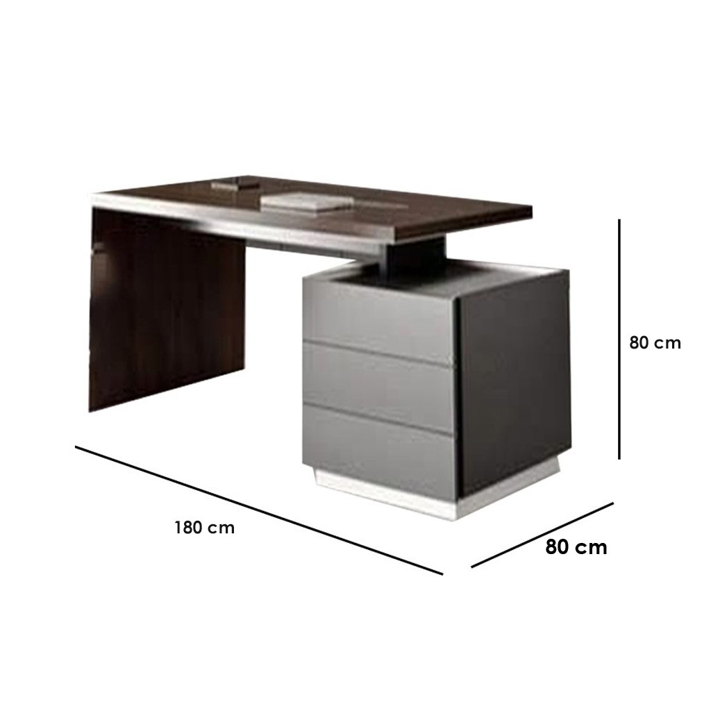 ELL.10 Desk - Brown & Grey