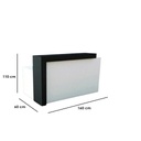 ELL.18 Reception Counter - White & Black