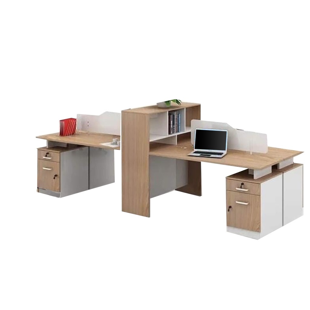 ELL.21 Desk - White & Beige