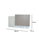 ELL.22 Reception Counter - White & Brown