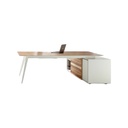 ELL.34 Desk - Brown & White