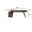 ELL.35 Desk - Brown & Gray