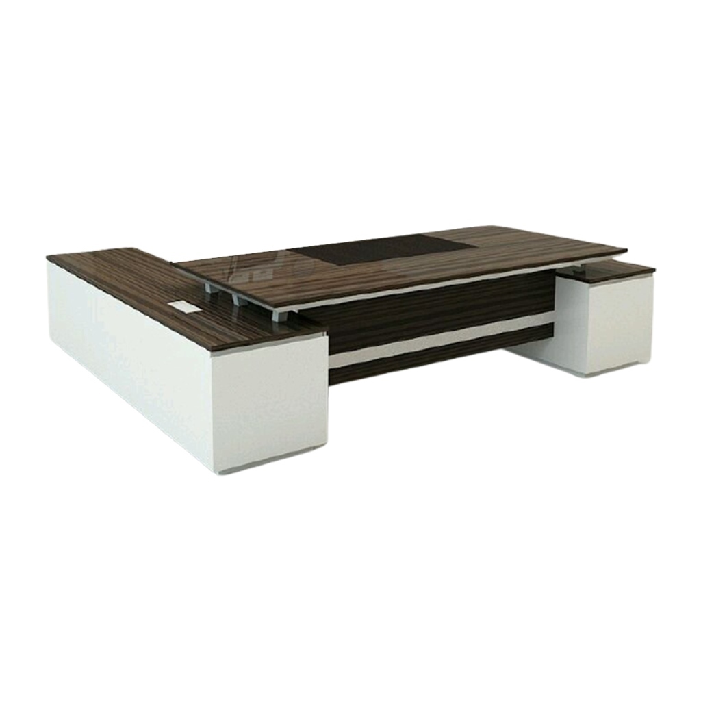 ELL.44 Desk - Brown & White