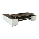 ELL.44 Desk - Brown & White