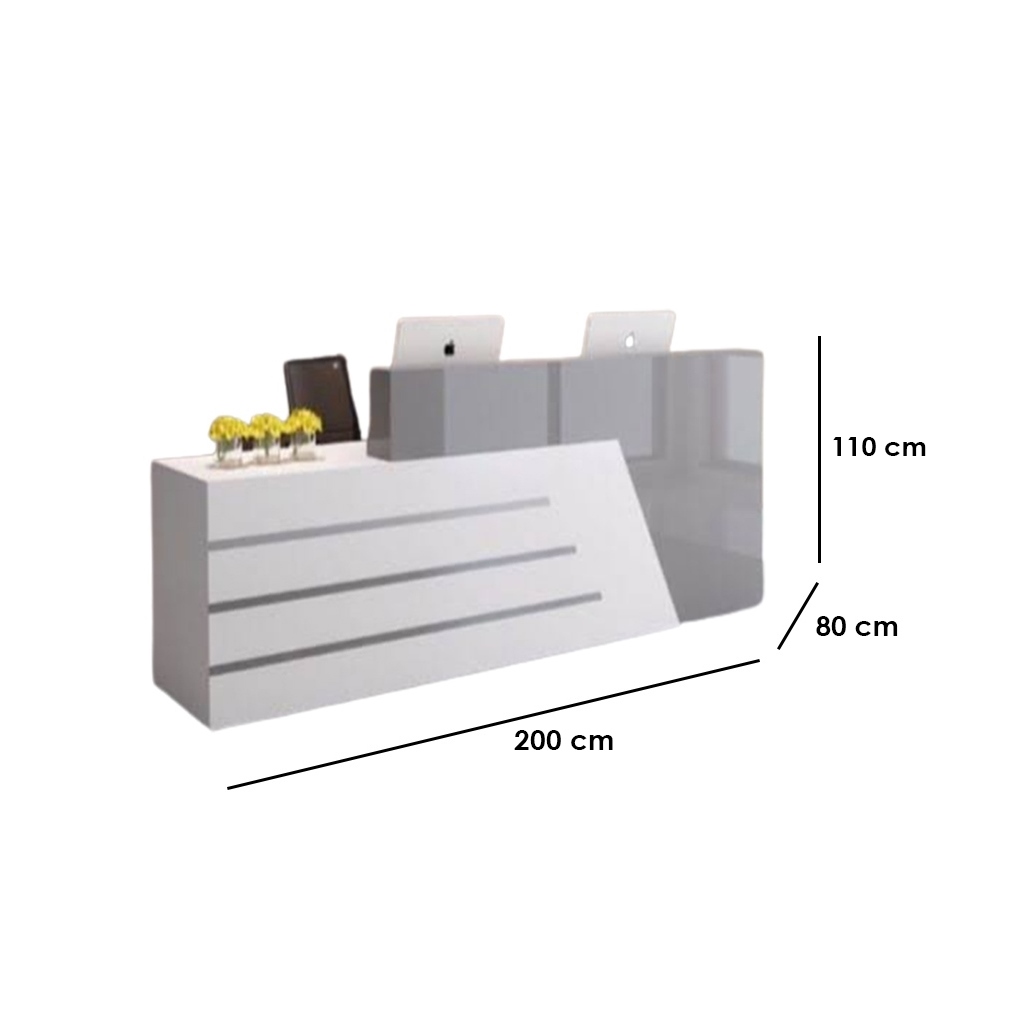 ELL.8 Reception Counter - White