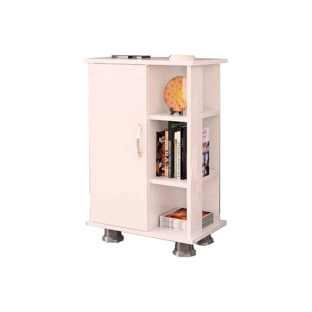 European MDF Bathroom Storage Unit White - 91 × 35 × 60 cm