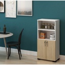 European MDF Coffee Corner White and Beige - 120 × 37 × 60 cm