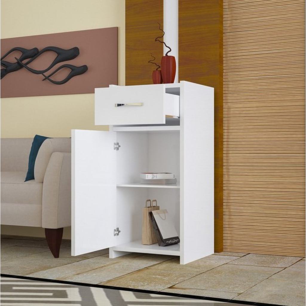 European MDF Kitchen Storage White - 100 × 33 × 60 cm