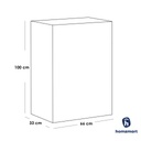 European MDF Kitchen Storage White - 100 × 33 × 60 cm