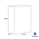 European MDF Kitchen Storage White - 100 × 33 × 60 cm