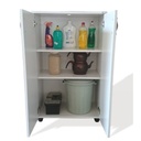 European MDF Storage Unit White - 115 × 42 × 70 cm