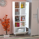 European MDF Storage Unit White - 165 × 36 × 60 cm