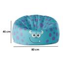 Foam and Fabric Beanbags set 2 Pieces - Multi color