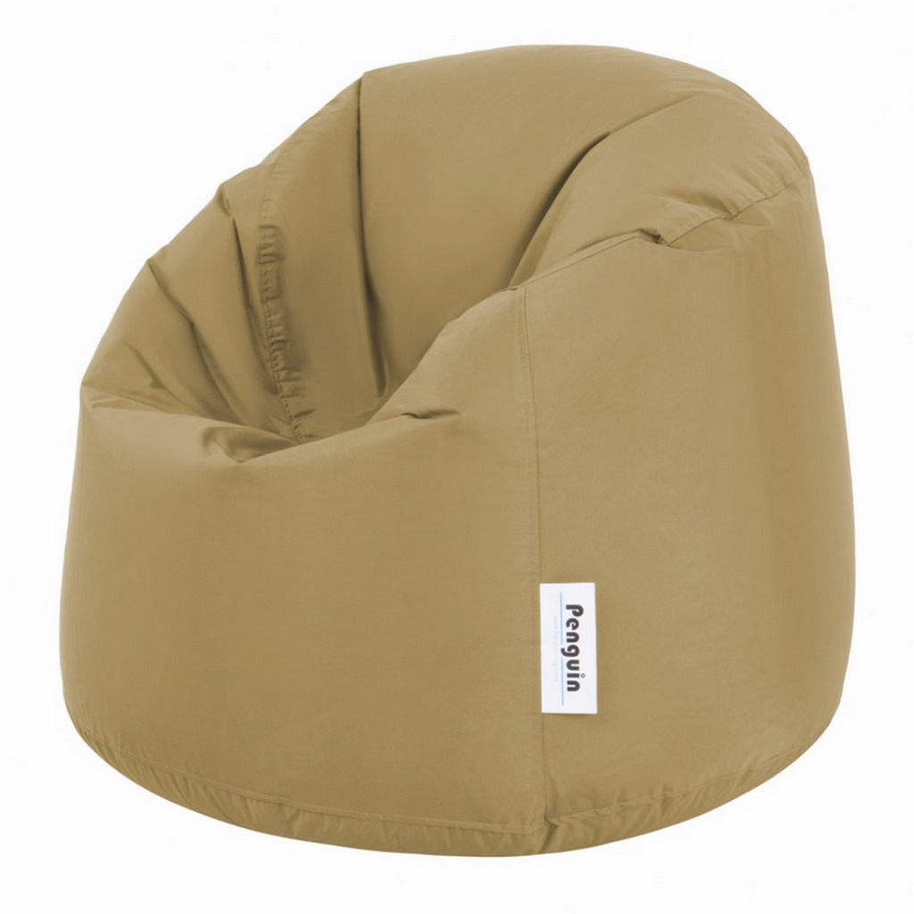 Foam and PVC Beanbag - Beige