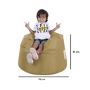 Foam and PVC Beanbag - Beige