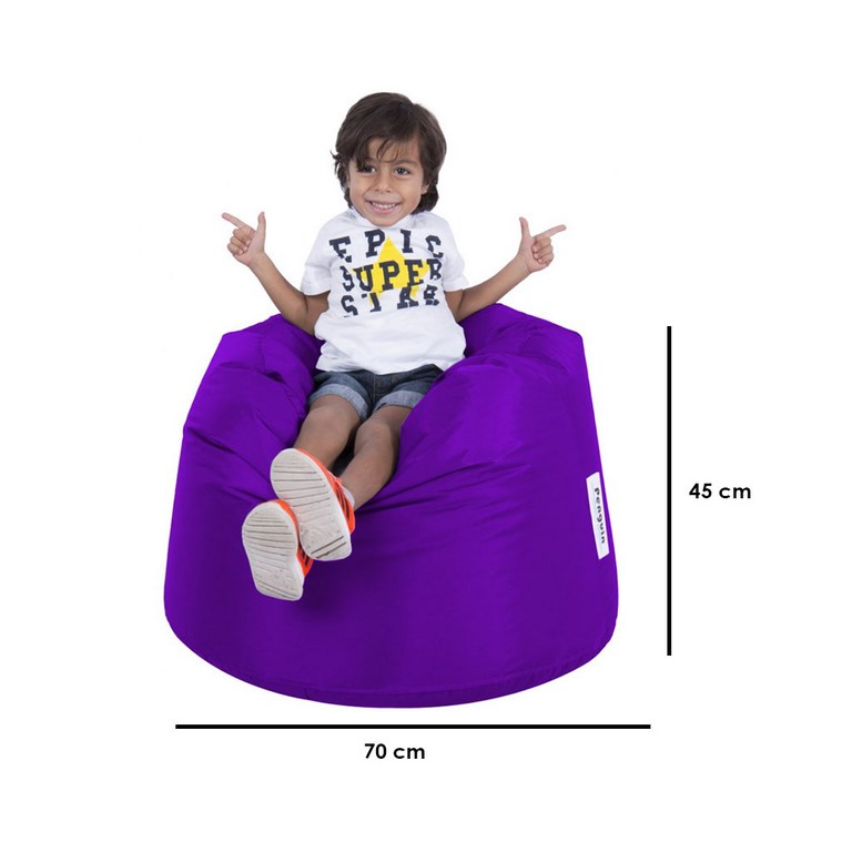 Foam and PVC Beanbag - Purple