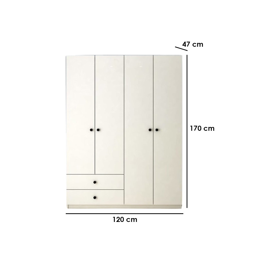 I.F.S104 Wardrobe - White