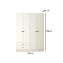 I.F.S104 Wardrobe - White