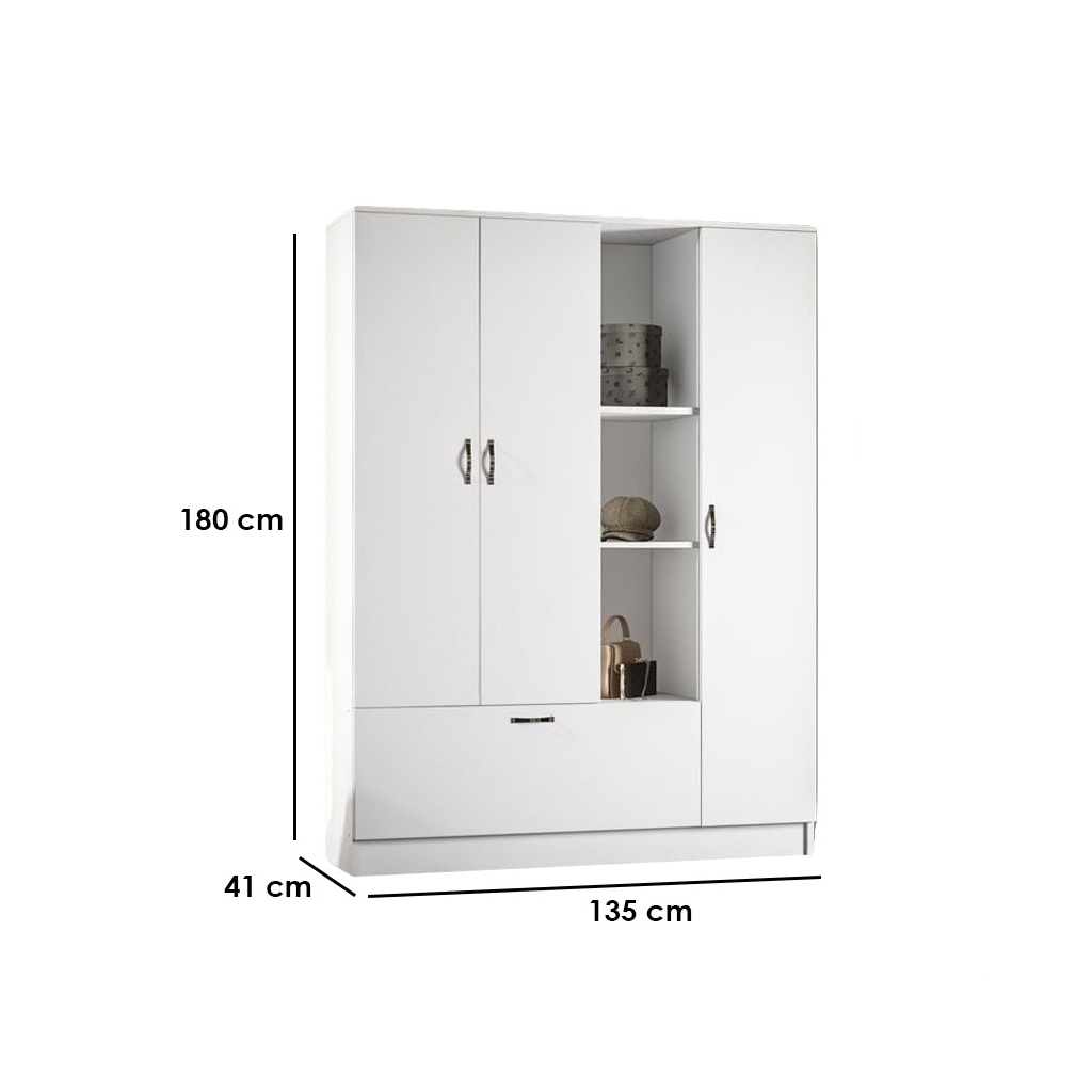 I.F.S105 Wardrobe - White