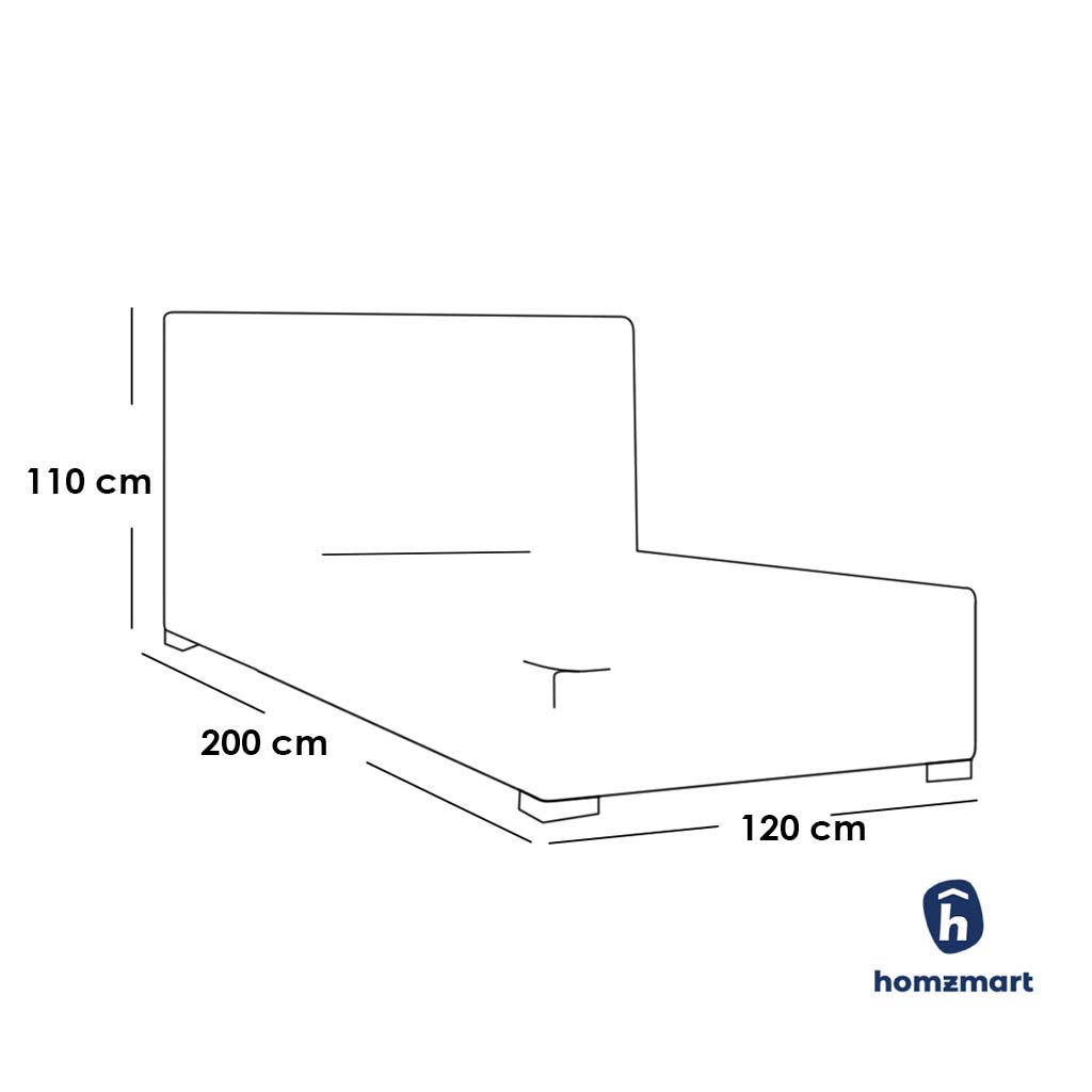 MDF Wood Bedroom Set 4 pieces - Beige