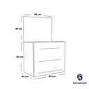 MDF Wood Bedroom Set 5 Pieces - White