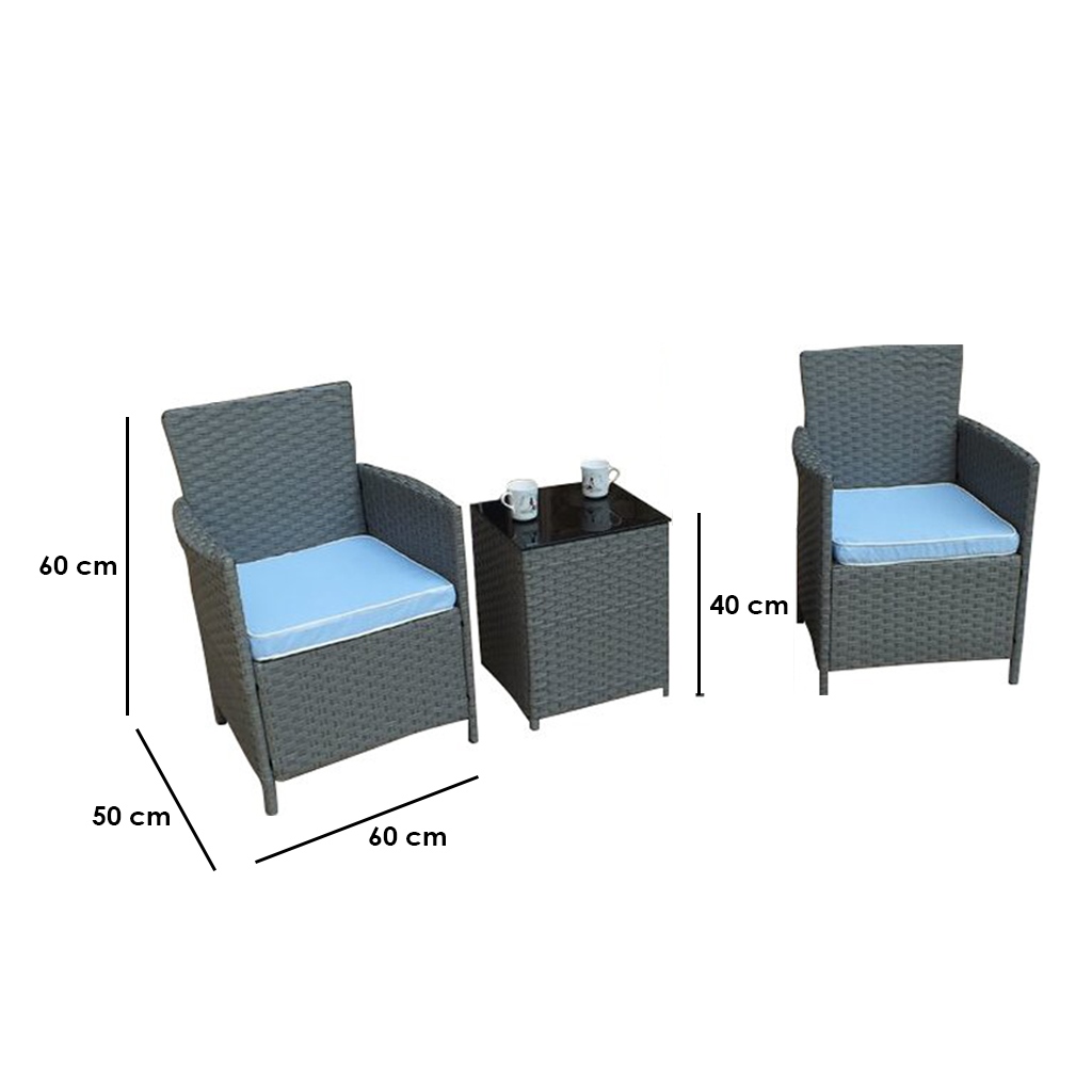 MAM.118 Outdoor Set - 3 pieces - Grey