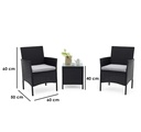 MAM.133 Outdoor Set - 3 pieces - Black