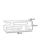 MDF Black Tv Unit - 80×53×24 cm