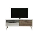 MDF Brown and White Tv Unit - 120 × 30 × 55 cm