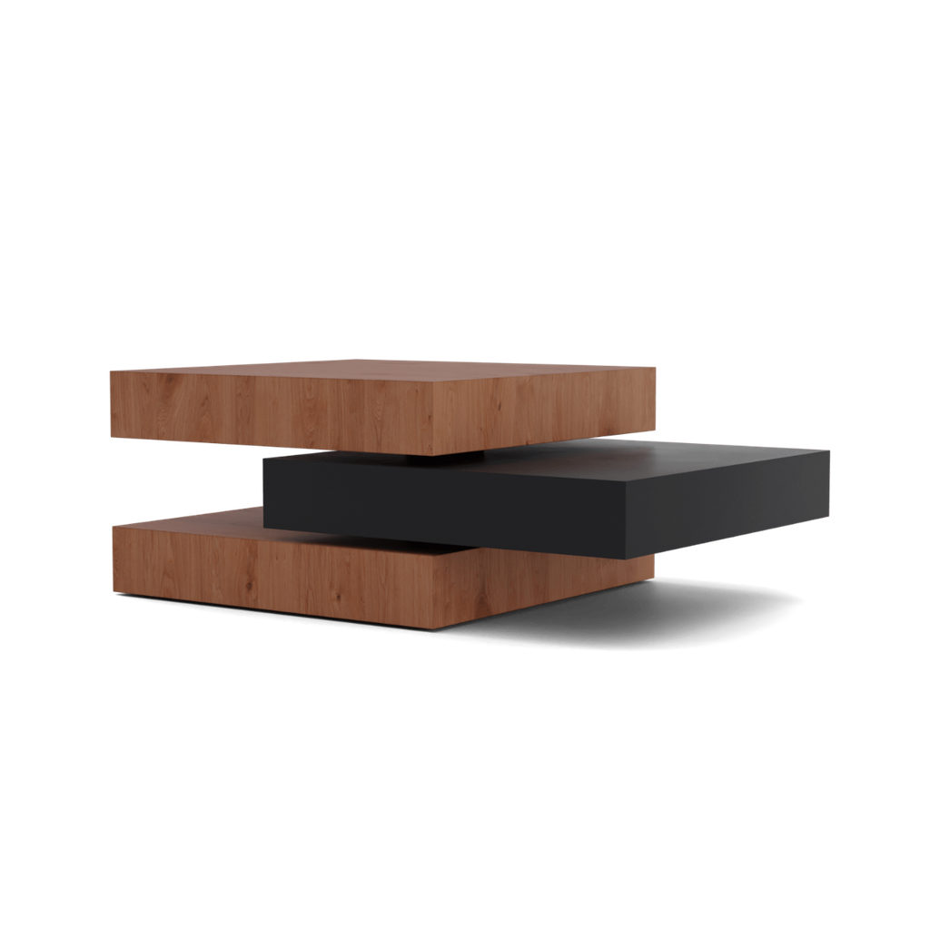 MDF Coffee Table Black - 90x60x40 cm