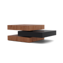 MDF Coffee Table Black - 90x60x40 cm