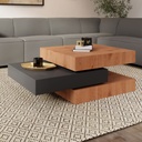 MDF Coffee Table Black - 90x60x40 cm