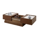 MDF Coffee Table Brown - 50x40x100 cm