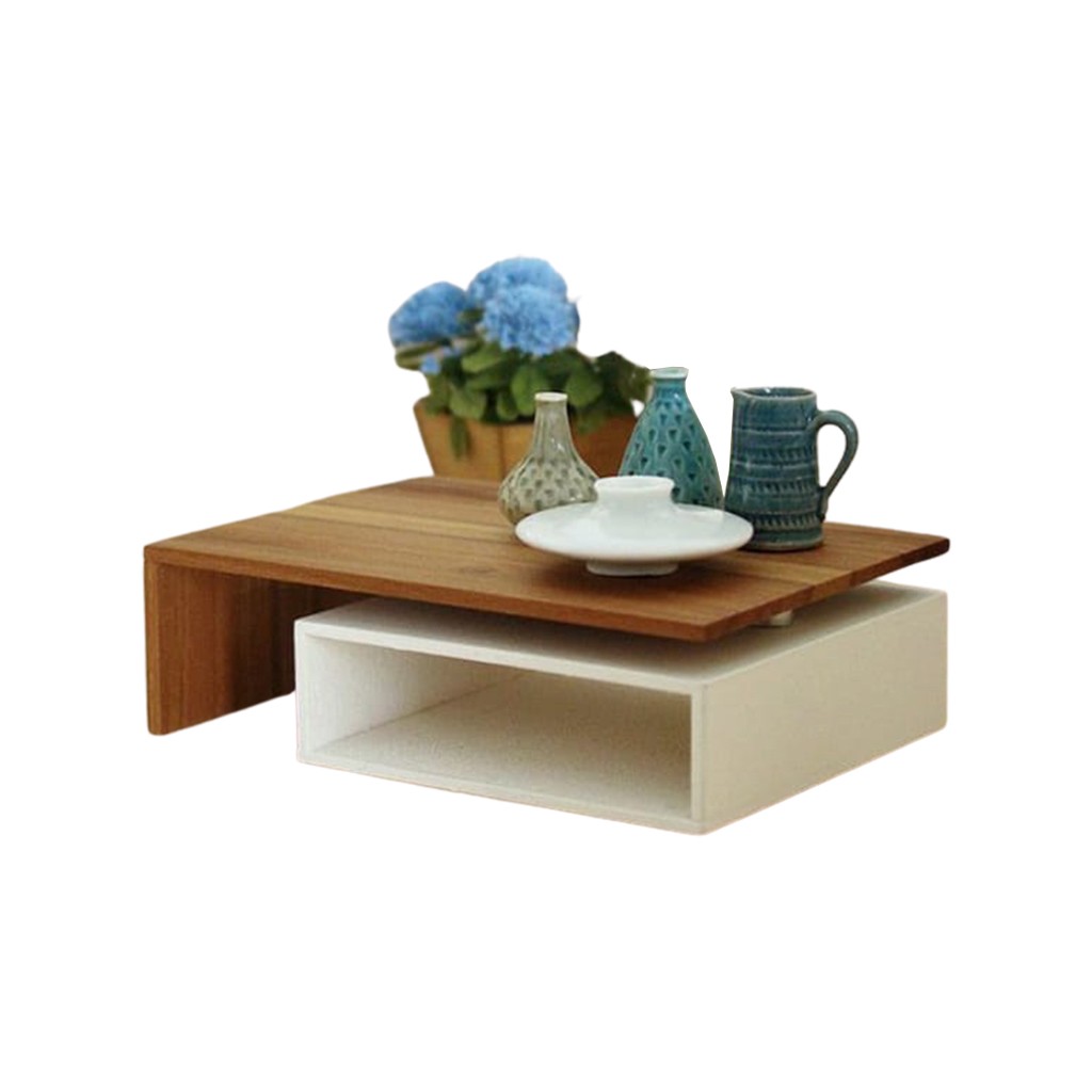 MDF Coffee Table White - 100x50x50 cm