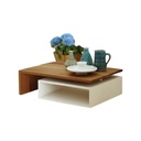 MDF Coffee Table White - 100x50x50 cm