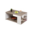 MDF Coffee Table White - 80x50x40 cm