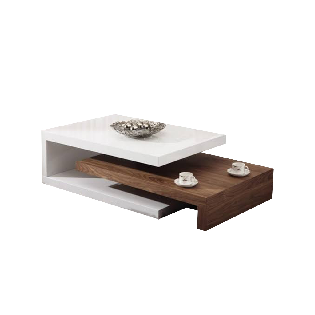 MDF Coffee Table White - 90x40x35 cm