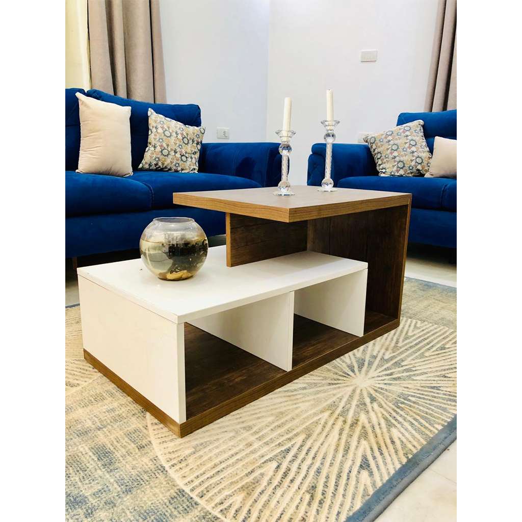 MDF Coffee Table White - 90x45x40 cm