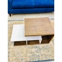 MDF Coffee Table White - 90x45x40 cm