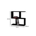 MDF Side Table Black - 60x60x20 cm