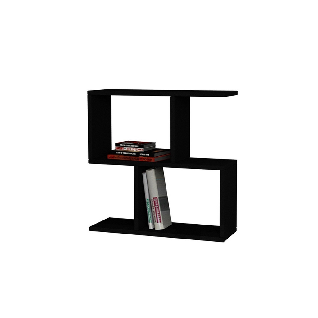 MDF Side Table Black - 60x60x20 cm