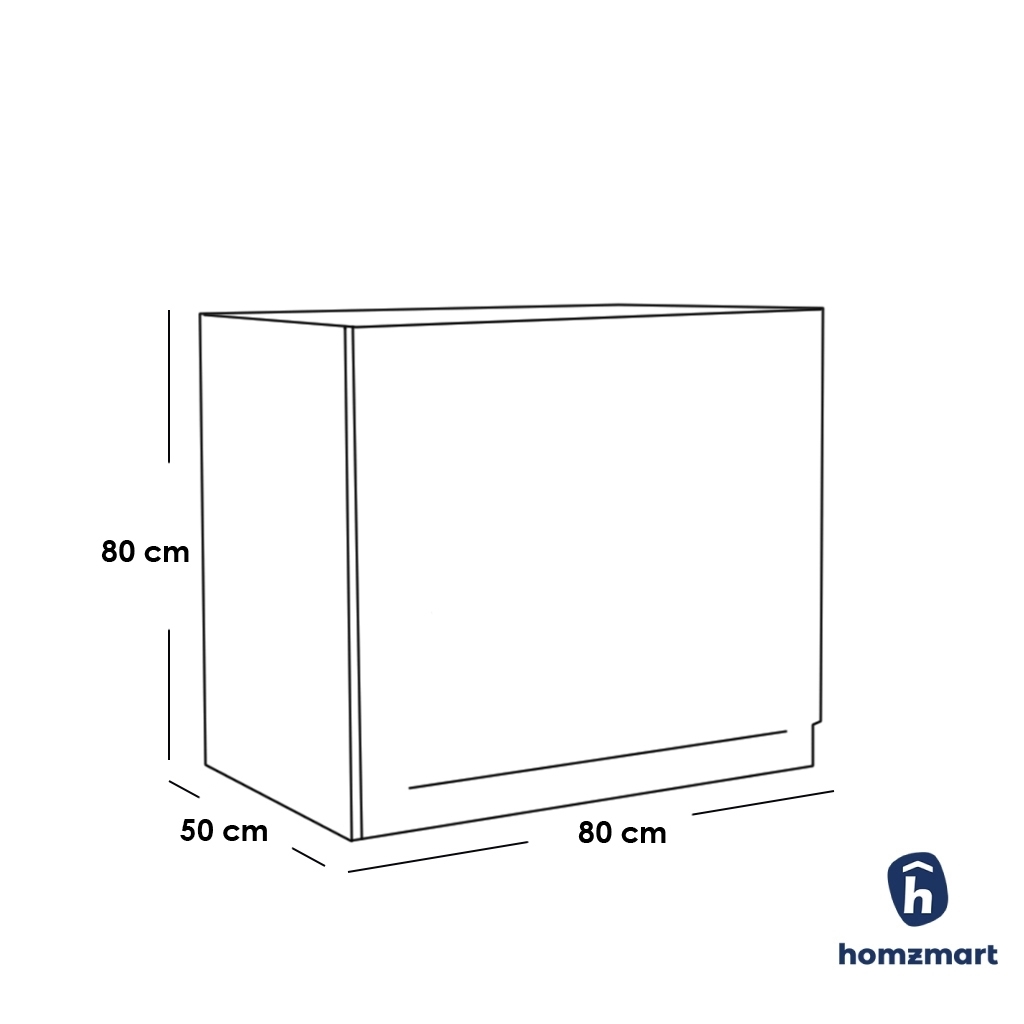 MDF Wood Bedroom 4 Pieces - Brown and White