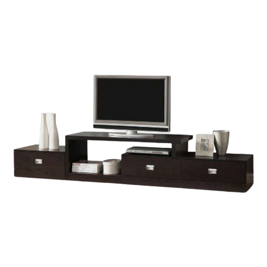 MDF Wood Brown Tv Unit - 180 × 40 × 55 cm