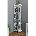 MDF Wood Display Unit White - 170x50x17 cm