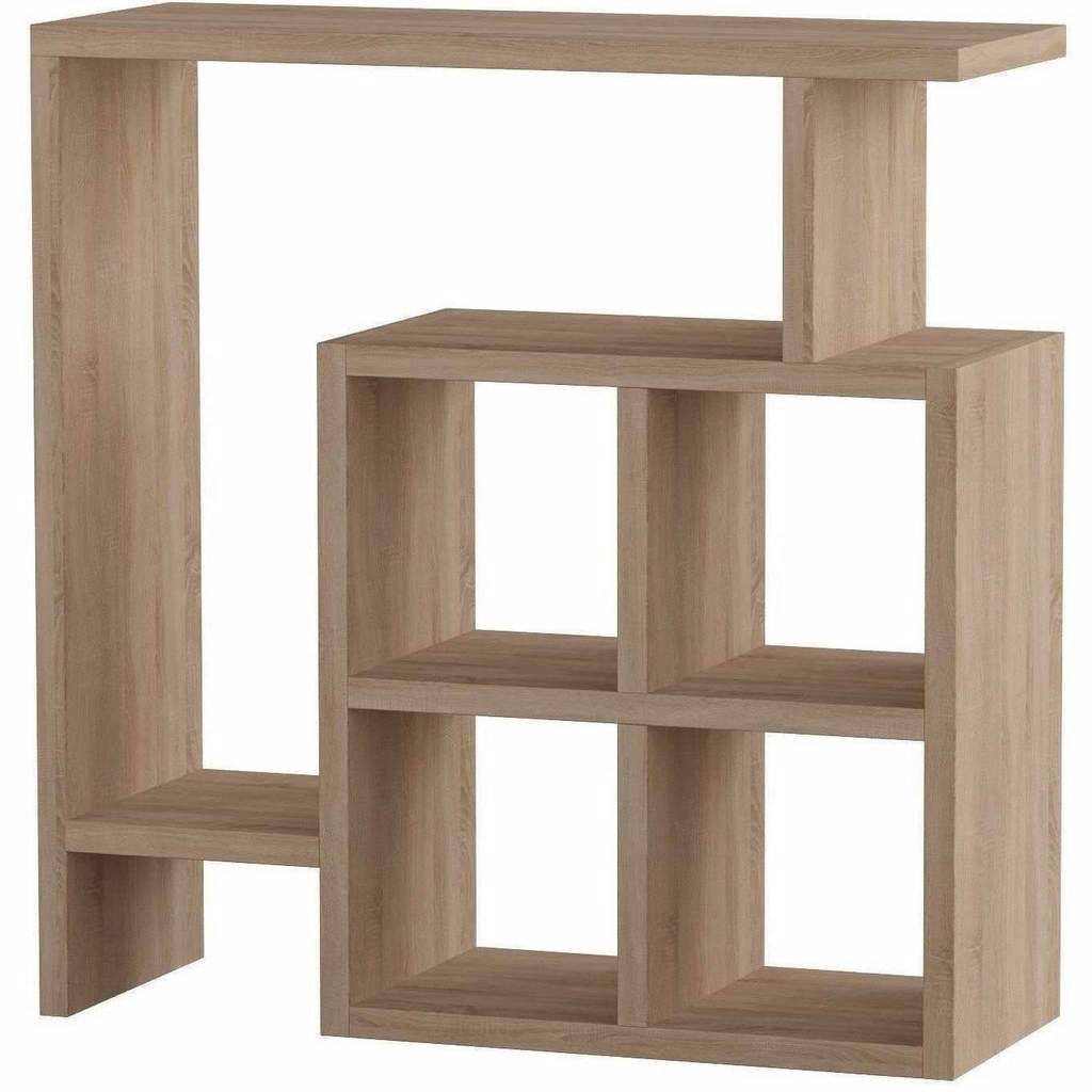 MDF Wood Side Table Beige - 55x57x20 cm