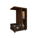 MDF Wood Side Table Brown - 40x60x30 cm