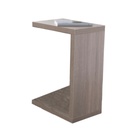 MDF Wood Side Table Brown - 45x66x30 cm