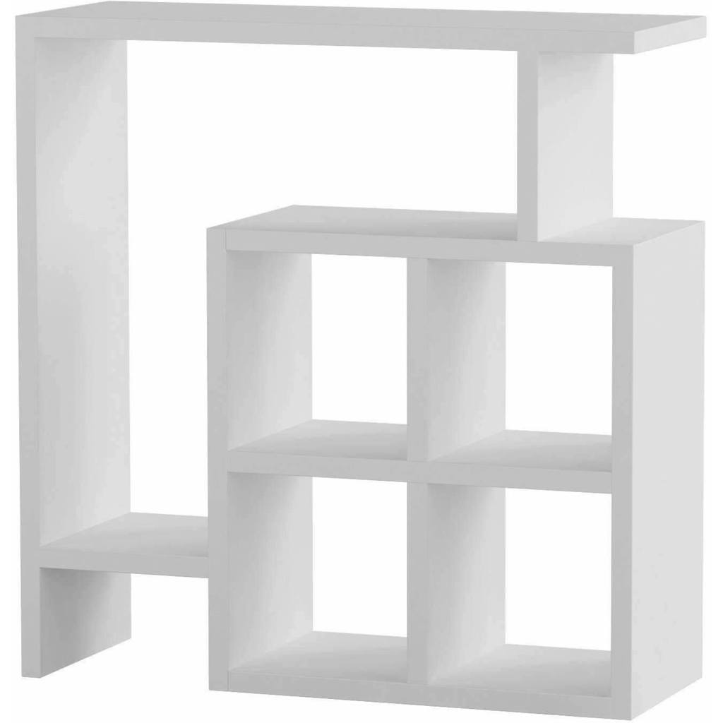 MDF Wood Side Table White - 55x57x20 cm