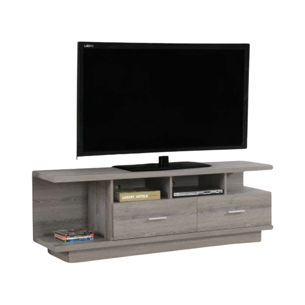 MDF Wood Tv Unit Brown - 160×30×55 cm