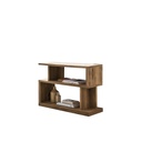 MDF Wood wood Side Table Brown - 90x29x60 cm